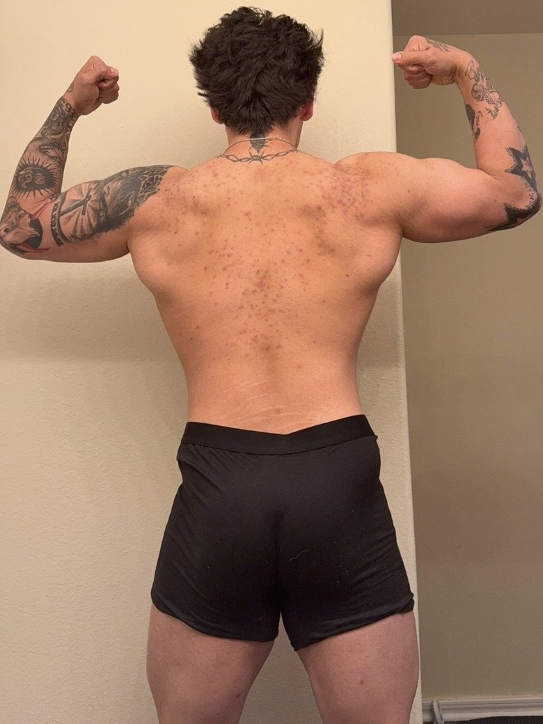 John back double biceps before