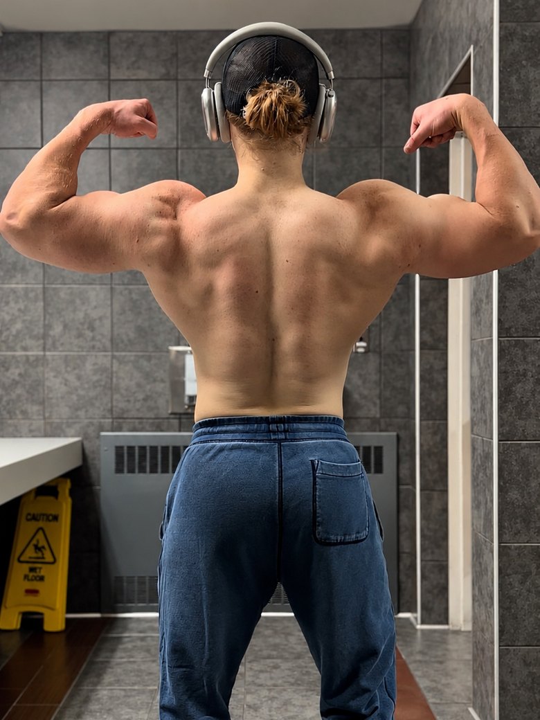 Trenton Laskey, November 2025, back double biceps